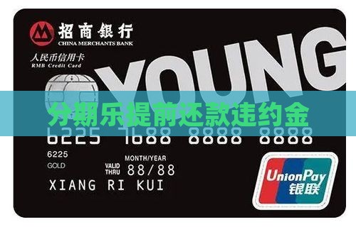 分期乐提前还款违约金