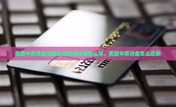 美团中原消金协商还款流程详解