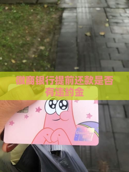 徽商快e贷提前还款是否会有违约金