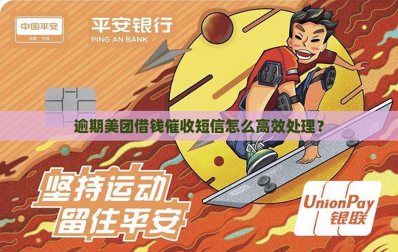 逾期美团借钱催收短信怎么高效处理？