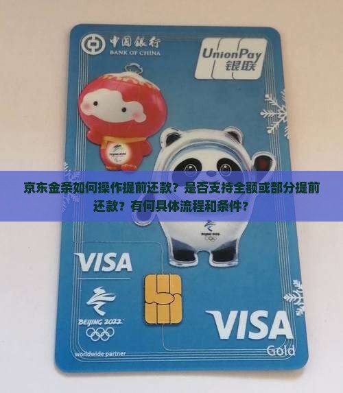京东金条如何操作提前还款？是否支持全额或部分提前还款？有何具体流程和条件？