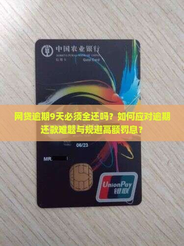 网贷逾期9天必须全还吗？如何应对逾期还款难题与规避高额罚息？