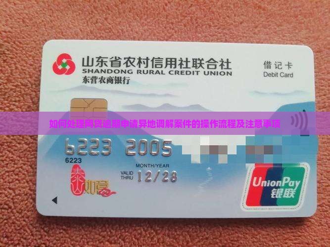 如何处理网贷逾期申请异地调解案件的操作流程及注意事项