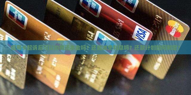 信用卡起诉后可以协商还本金吗？还能减免利息吗？还款计划如何制定？