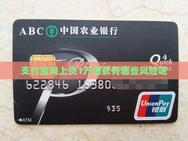 支付宝网上贷1万借款有哪些风险
