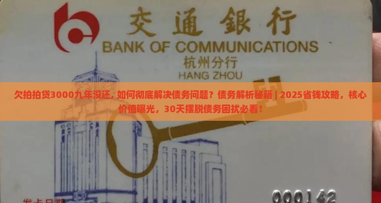 欠拍拍贷3000九年没还