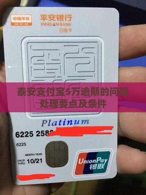 泰安支付宝5万逾期的问题处理要点及条件