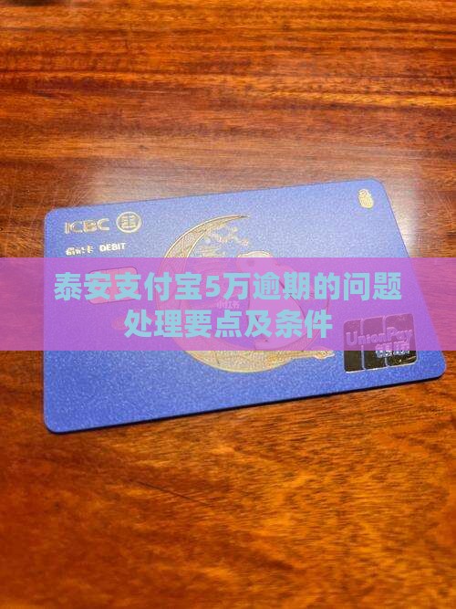 泰安支付宝5万逾期的问题处理要点及条件