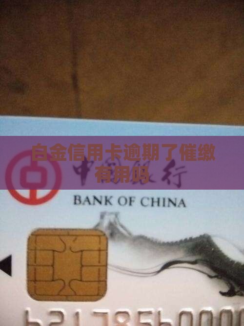 白金信用卡催缴有用吗