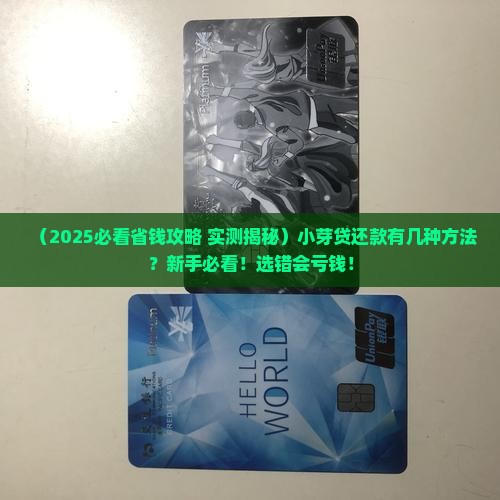 小芽贷还款方式有哪些选择