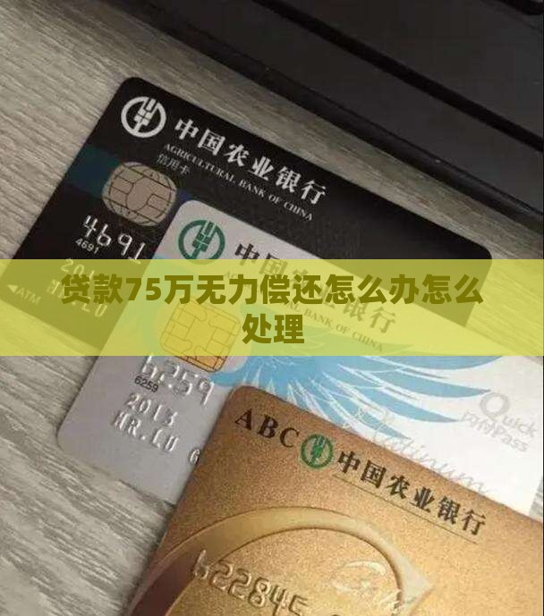 贷款75万无力偿还怎么办