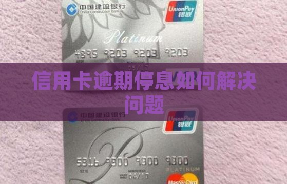 信用卡逾期停息如何解决
