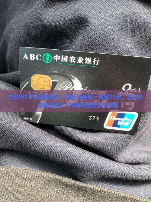 欠银行7万元