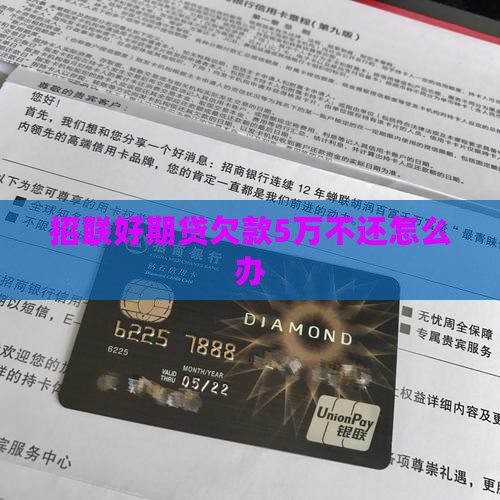 招联好期贷欠款5万不还怎么办