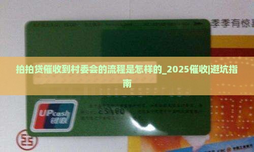 拍拍贷催收到村委会的流程是怎样的