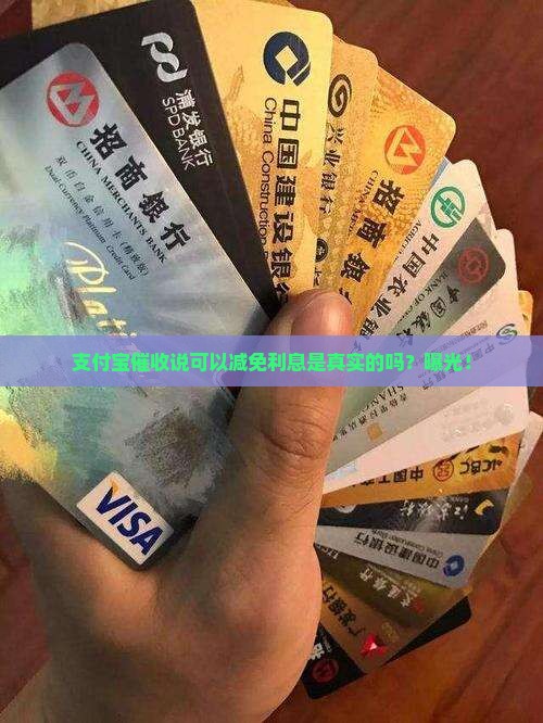 支付宝催收说可以减免利息是真实的吗