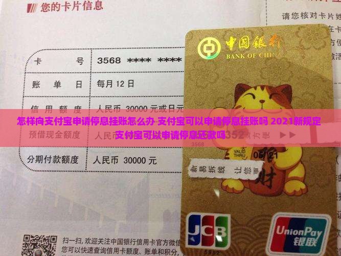 怎样向支付宝申请停息挂账怎么办