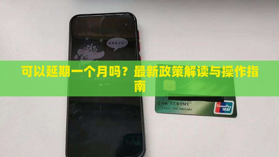 白条可以延期一个月吗