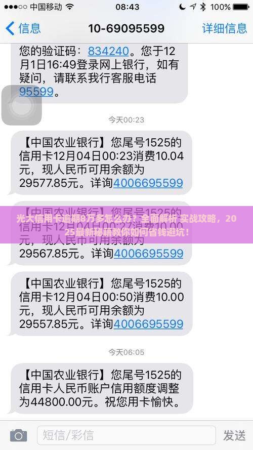 光大信用卡逾期8万多应该怎么处理