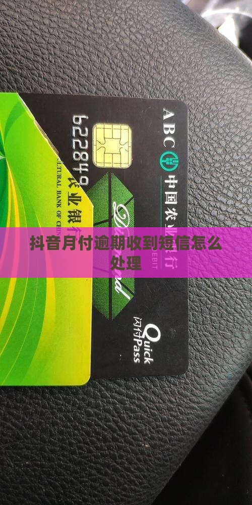 抖音月付逾期发信息怎么处理
