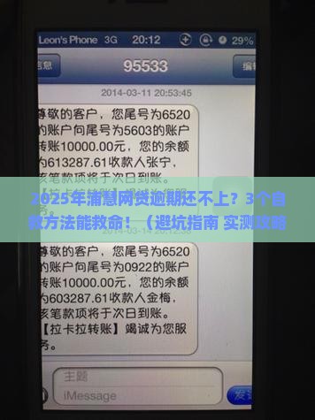 浦慧网贷逾期无力偿还最坏结果如何应对