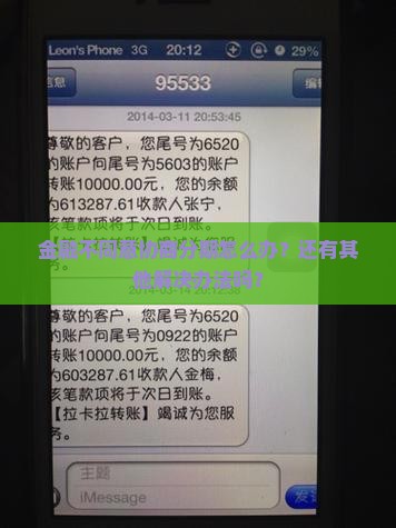 金融不同意协商分期怎么办？还有其他解决办法吗？