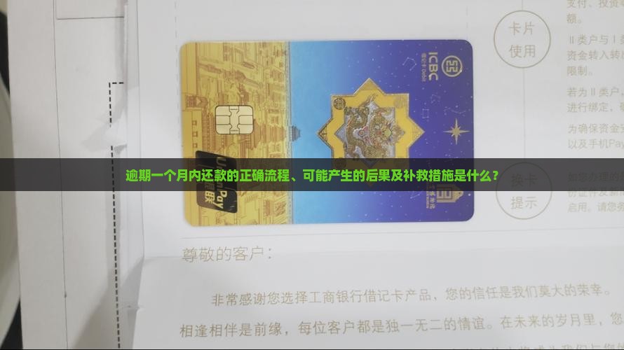 逾期一个月内还款的正确流程、可能产生的后果及补救措施是什么？