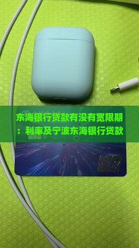 东海银行贷款有没有宽限期：利率及宁波东海银行贷款详情