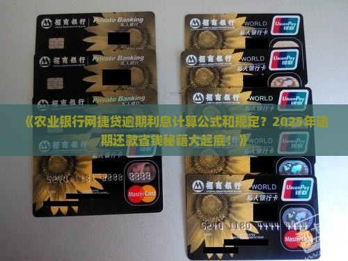 农业银行网捷贷逾期利息计算公式和规定