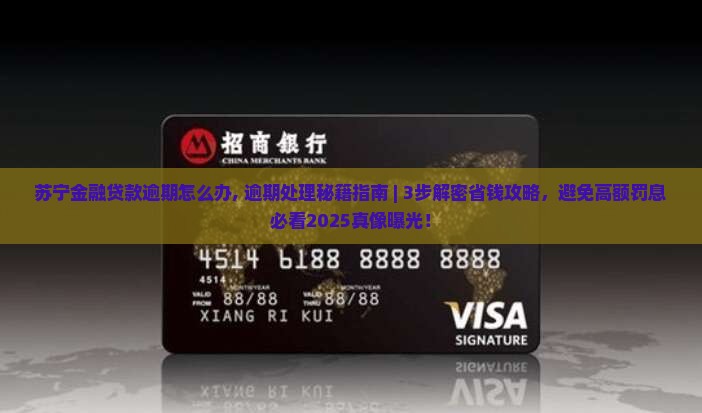 苏宁金融贷款逾期怎么办