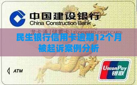 民生银行逾期12个月起诉案例