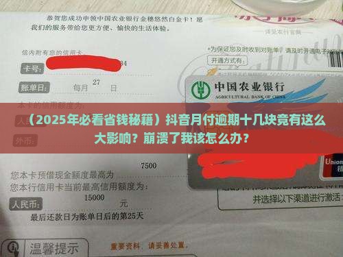 抖音月付逾期十几元会有什么后果 抖音月付逾期十几元会有什么后果