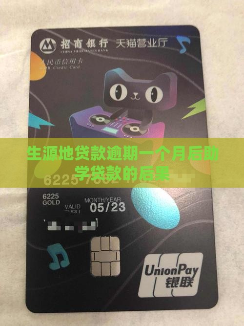 生源地贷款逾期一个月后会发生什么情况