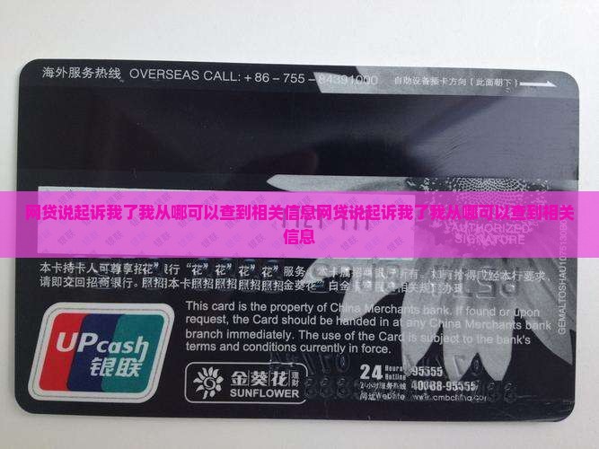 网贷说起诉我了我从哪可以查到相关信息