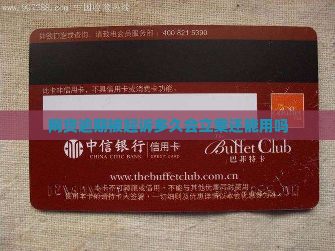 网贷逾期被起诉多久会立案还能用吗