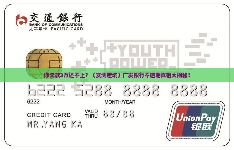 广发银行个性化不逾期方案介绍