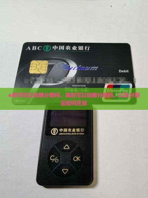 e秒贷可以协商分期吗