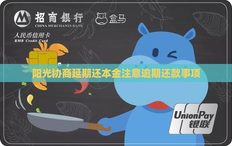 阳光薪贷协商延期还本金需要注意哪些事项