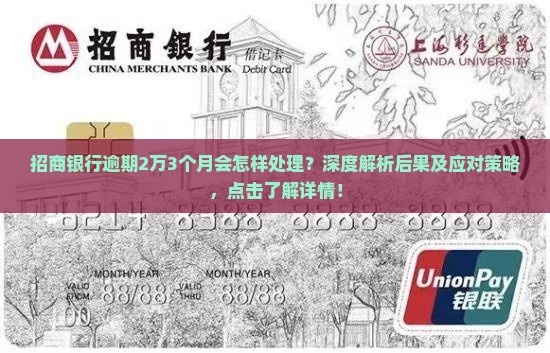 招商银行逾期2万3个月会怎样处理