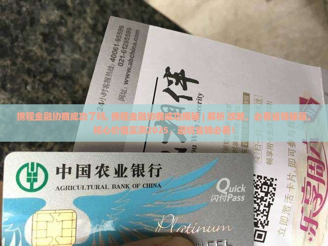 携程金融协商成功了吗