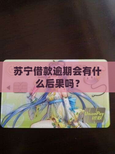 苏宁借款逾期会有什么后果