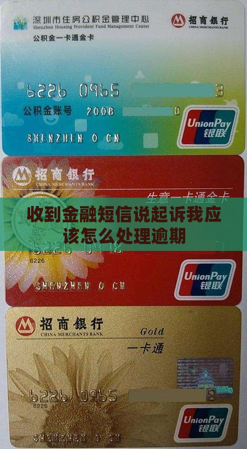 京融发短信说起诉我应该怎么处理