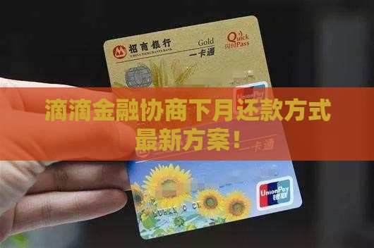 滴滴金融协商下月还款方式