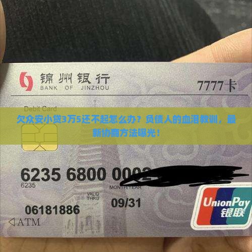众安小贷欠了3万5无力偿还怎么办