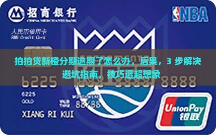 拍拍贷新橙分期逾期了怎么办