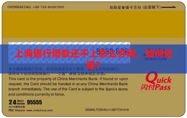 上海银行借款还不上怎么办