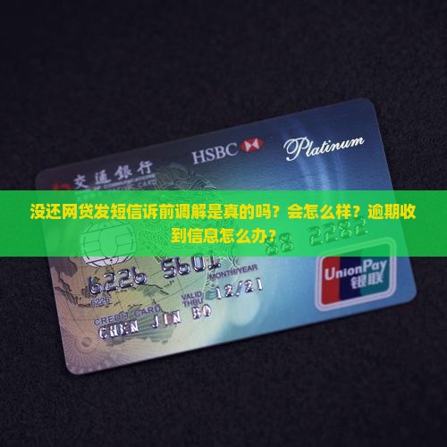 没还网贷发短信诉前调解