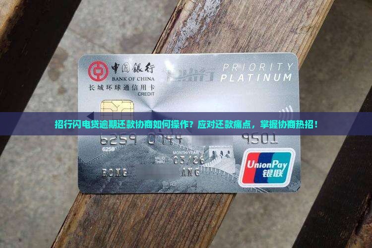 招行闪电贷逾期还款协商如何操作？应对还款痛点，掌握协商热招！