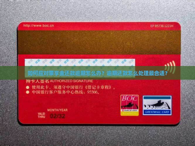 如何应对蒙享金还款逾期怎么办？逾期还款怎么处理最合适？
