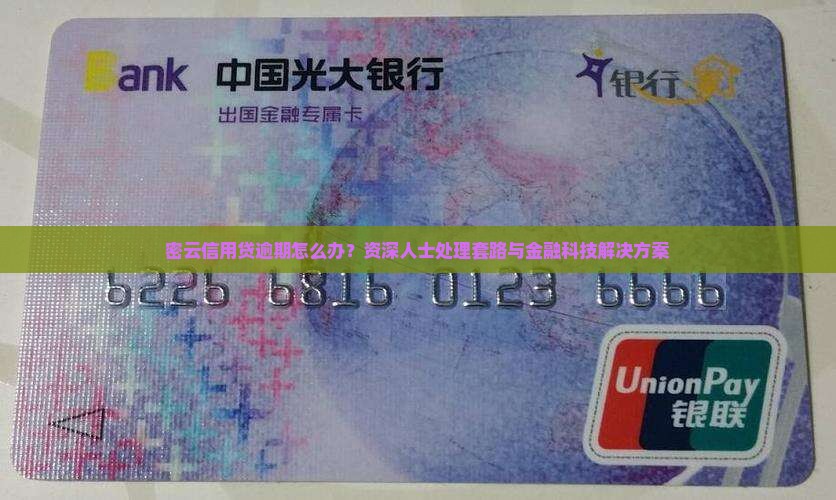 密云信用贷逾期怎么办？资深人士处理套路与金融科技解决方案